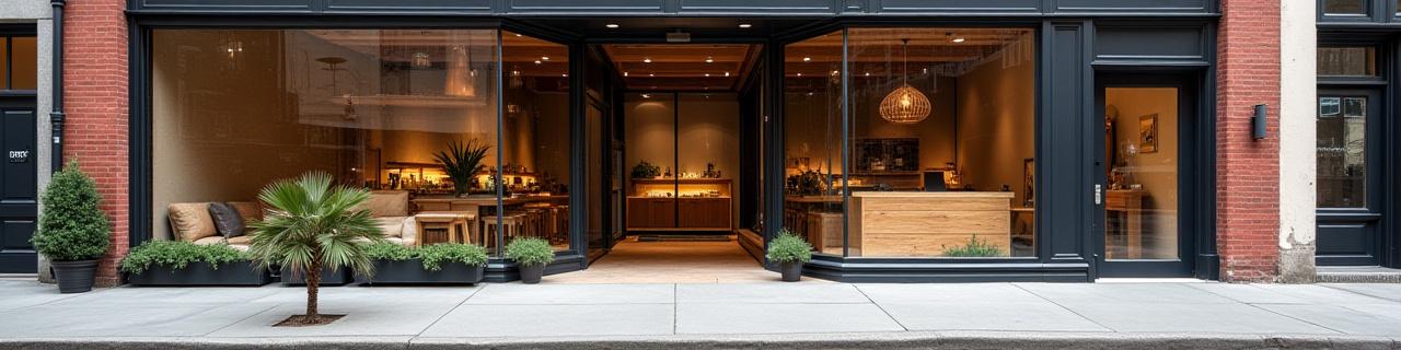 Exterior of our woodworking shop on Lewis Avenue